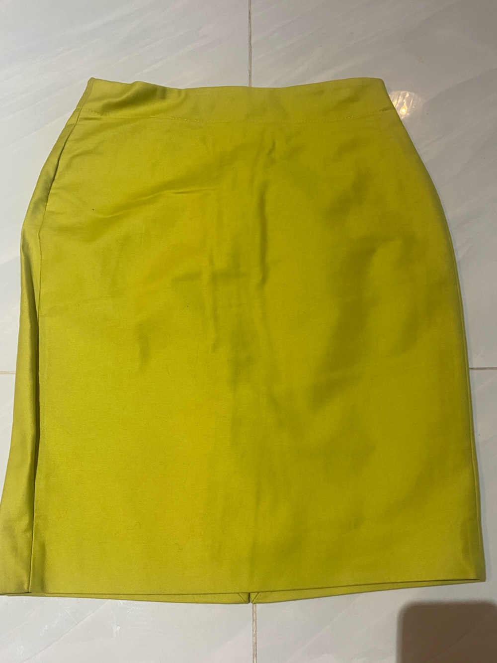 J. Crew Lime Green Pencil Skirt